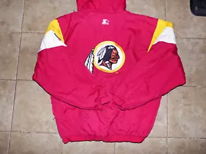 Chaqueta Pullover Vintage Años 90 Washington Redskins Commander Starter NFL Talla XL - Imagen 1 de 11