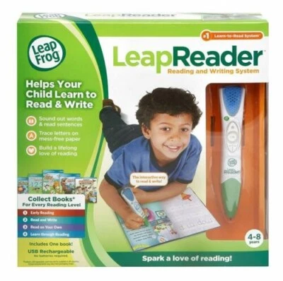 New LeapFrog LeapReader Reading & Writing System Blue Pen Book 4- 8 yrs - Image 1 of 2