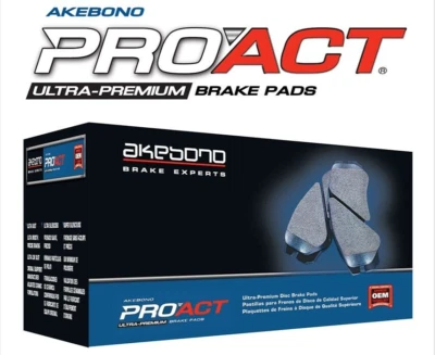 SAAB/SATURN/CADILAC NEW Akebono ACT709 PRO-ACT CERAMIC REAR Brake Pads - Image 1 of 4