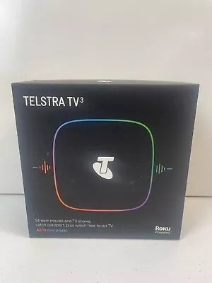 Telstra TV 3 Roku Powered Set Top Box Media Streaming Device 4701TL - Image 1 of 4