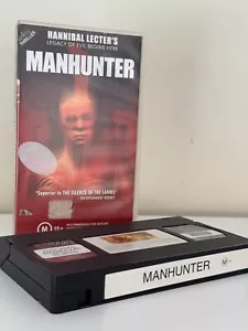 VHS Manhunter (1986) Wide Screen Hannibal Lecter's Beginning Ex Rental - Picture 1 of 4