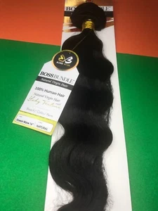 BOSS_BUNDLE_OCEAN_WAVE_Natural_Virgin_Human_Hair_WEAVE_16"_#NATURAL - Picture 1 of 6