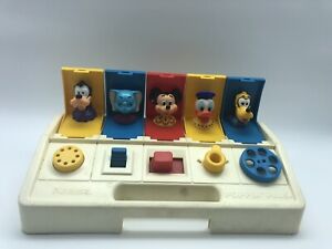 Playskool Disney Poppin' Pals Pop Up Toy Vintage 1980 Characters Mickey 
