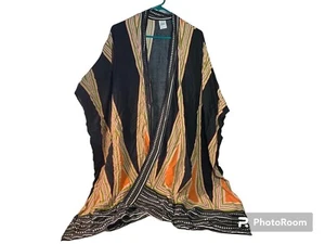Ethno Hippie Boho Traditional World Gr. S Kimono Staubmantel Morgenmantel - Bild 1 von 5