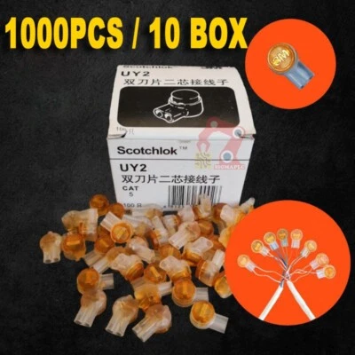1000PCS/10BOX New Original 3M Scotchlok Connector UY2 Grease Filling Butt Wire - Image 1 of 4