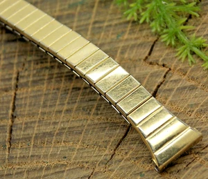 Speidel Express 10mm Rolled Gold Plate Expansion Watch Band NOS Unused Vintage - Picture 1 of 7