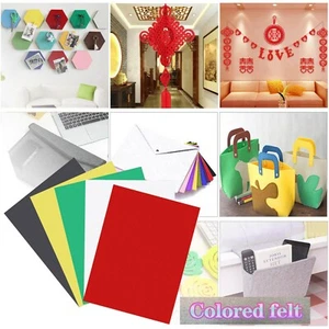 9x12in 3mm Thick Stiff Felt Sheets Fabric Hard Pieces DIY Crafting Sewing 5PCS - Picture 1 of 18