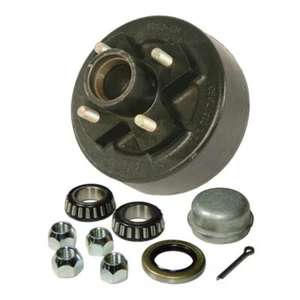 Trailer 7" Hub-Drum Assembly with 1 inch I.D. Bearings (HD-700A-04-A) - Picture 1 of 1