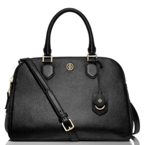 Bolso Tory Burch Robinson Guijarro Triple Cremallera Negro Con Bolsa para el Polvo - Imagen 1 de 20