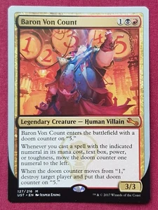 Magic The Gathering UNSTABLE BARON VON COUNT black/red card MTG - Picture 1 of 2