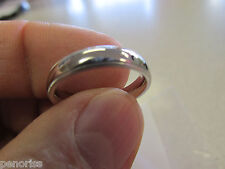 Benchmark 14k White Gold 4 mm Wedding Band Ring Millgrained Edges size 6-3/4  