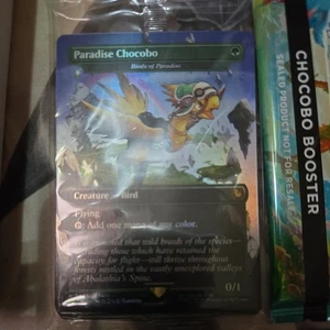 1x Paradise Chocobo Borderless Foil Promo NM Final Fantasy MTG x1 - Picture 1 of 1