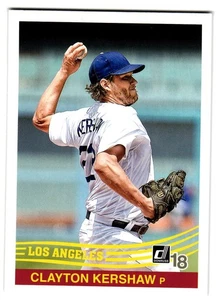 2018 Donruss #244 Clayton Kershaw - Picture 1 of 2