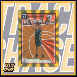 2024-25 Panini Donruss Euroleague BK Drew Nicholas Reigning 3's Gold 02/10 #10 - Picture 1 of 3