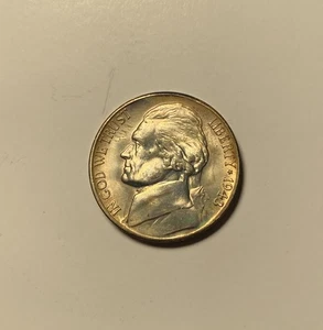 1943-S Jefferson Nickel Gem BU MS Strong Strike Original Skin - Picture 1 of 2