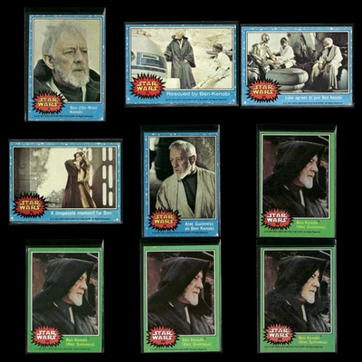 Star Wars 1977 Topps Lot (9) Vintage 1st Edition Ben Obi-Wan Kenobi - Image 1 of 4