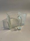 Large Glass Scoop Hoosier Cabinet Schutte Checkered Pattern