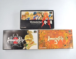Complete Japanese Romancing Saga 1 2 3 Nintendo Super Famicom SNES SFC NTSC-J - Picture 1 of 21