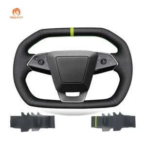 MEWANT DIY Hand Stitch Steering Wheel Cover Wrap for Tesla Cybertruck 2023-2025 - Bild 1 von 9