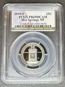 2010-S Proof Hot Springs Quarter PCGS PR-69 DCAM, Buy 3 Items, Get $ 5 Off!!! - Picture 1 of 2