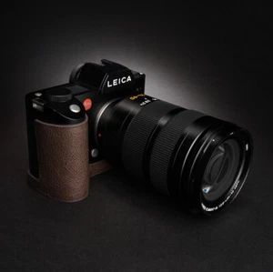 Handgefertigte halbe Kameratasche aus echtem Leder für Leica SL2 - Bild 1 von 10