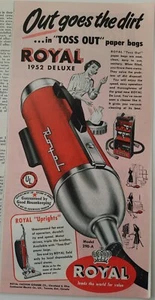 1951 aspiradora Royal 1952 Appliance Mfg Co barredora de lujo anuncio vintage - Imagen 1 de 1