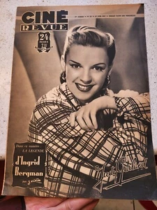 Vintage 1947 Französisch Judy Garland Magazin feiner Zustand  - Bild 1 von 4