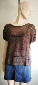 PUBLIC Pulli Pullover *M *38 *Grau Grün *Schlamm *Zopfmuster *Querstrick - Bild 1 von 5