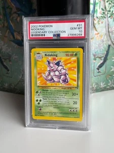2002 NIDOKING Legendary collection PSA 10 GEM MINT - No Base Reverse Charizard - Picture 1 of 2