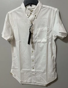 Camicia da uomo Nifty Genius abbottonata taglia XS bianca - Foto 1 di 12