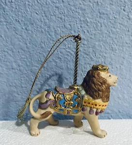 Adorno Carrusel Lenox Vintage León Navidad Animal Colección 1989 - Imagen 1 de 4