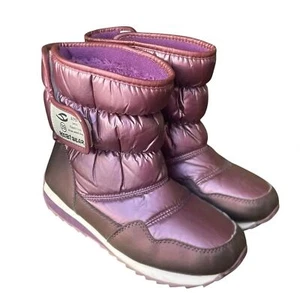 Botas de nieve HabiBear púrpura invierno forradas de piel sintética talla 7 impermeables al aire libre - Imagen 1 de 10
