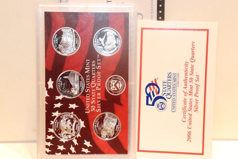 2006-S U.S. 90% Silver State Quarters Proof Set With Box COA Cover
