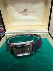 BAUME MERCIER WATCH.STEEL CASE .1997. WITH PAPER OR CARD.AND BOX WORKING ORDER. - Picture 1 of 7