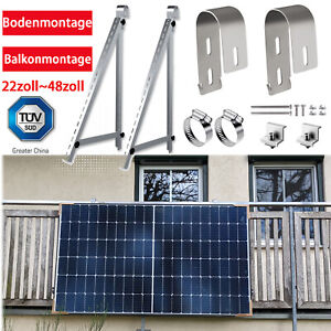 Balkonkraftwerk Balkon Geländer Solarhalterung Aufständerung  PV Modul Halterung