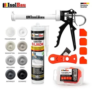 Sanitär Silikon 1-48 Stk. 300ml Sanitärsilikon Bad Dusche Küche Dichtstoff - Bild 1 von 33
