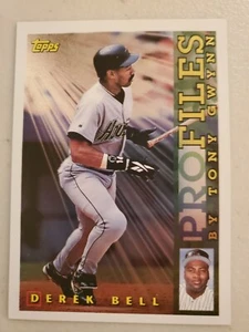 1996 Topps Baseball Profiles Insert Card NL-02 DEREK BELL - Picture 1 of 2