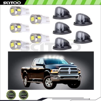 Luz marcadora de cabina de humo 5 piezas + LED + base para camioneta Chevrolet C10 4,1 L 4,8 L Foto 1 de 4