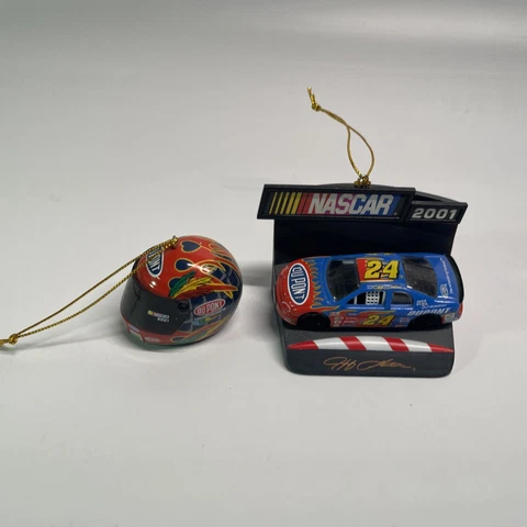 Nascar Jeff Gordon #24 Dupont Dated Collectible Racing Helmet 2001 Ornaments S Cover