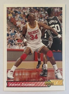 1992-93 Upper Deck - #136 Hakeem Olajuwon - Picture 1 of 2