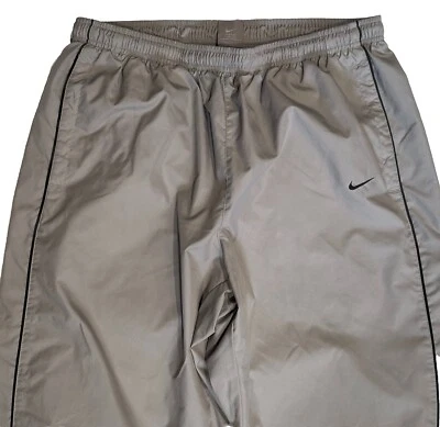 PANTALONES NIKE RAIN WIND PARA TODO CLIMA XL GIMNASIO PISTA GRIS NEGRO RIBETE PIERNA ANCHA PARA HOMBRE Foto 1 de 4