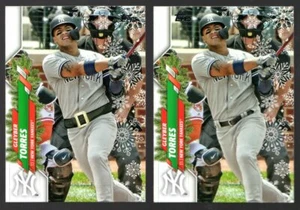 Gleyber Torres SP Variation 2020 Topps Snowflake Holiday Box HM180 + Base Lot NY - Bild 1 von 1