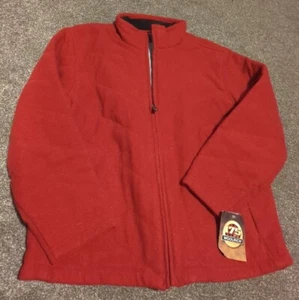NWT Woolrich Women's Wool Trench Coat Sz XL Red - Picture 1 of 7