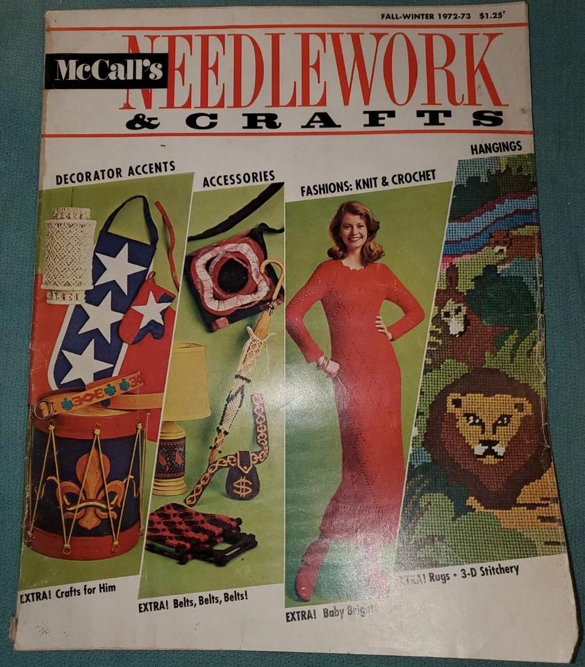 McCall's Needlework & Crafts Fall-Winter 1972-73 Knit Crochet Bazaar Items - Image 1 of 2