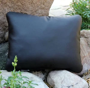 Lederkissen 50x40 Lederkissen Nierenkissen Rückenpolster Hülle Wohlfühlkissen - Bild 1 von 8