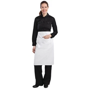WHITES REGULAR BISTRO APRON WHITE B132 - Picture 1 of 1