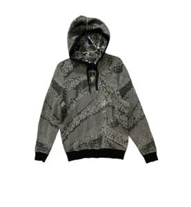 INC Hoodie Sweater Men's Large Gray Space Dye Rad Cyber Print Medium Weight NEW - Picture 1 of 18