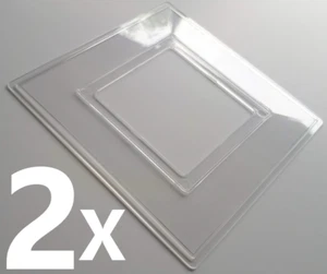 2 x Interruttore Luce Singola Trasparente Presa Piastre Dita Surround Protezione Parete Copertura - Foto 1 di 3