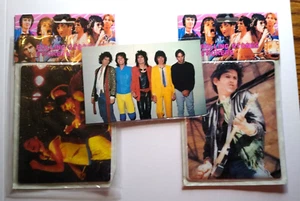 Rolling Stones Vintage Foto Aufkleber und Postkarten Lot Mick Jagger Rock Musik - Bild 1 von 5