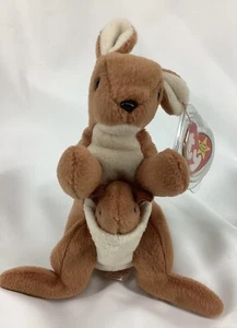 Ty Beanie Baby 1996 Kangaroo Pouch 4161 210913PDB/BB1 - Picture 1 of 6